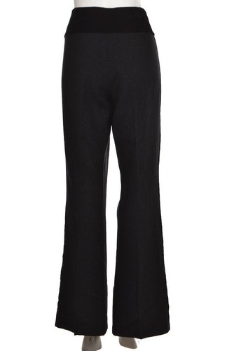 NEW Tracy Reese Pants Size 12 Black Metallic Wool Career Dress Pants NWT - Picture 2 of 4