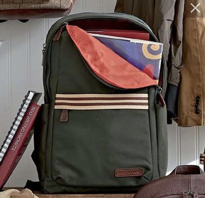 Baekgaard Teddy Style Backpack, Canvas Green | eBay display picture 2
