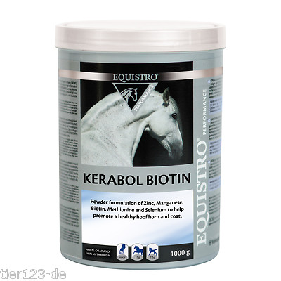 3 x EQUISTRO KERABOL BIOTIN 1000 g - Vetoquinol Pferd (3000g Gesamt)