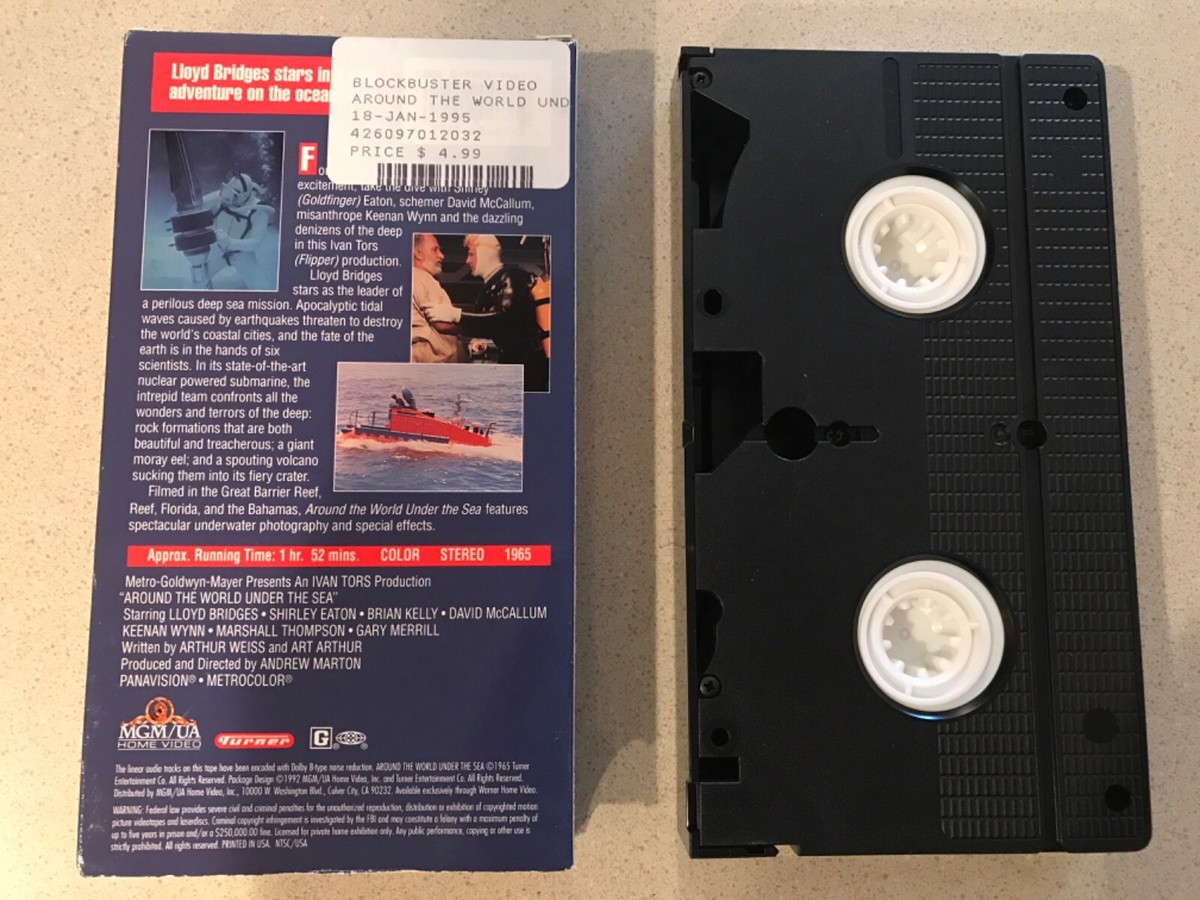 Around The World Under The Sea (VHS, 1992) Lloyd Bridges