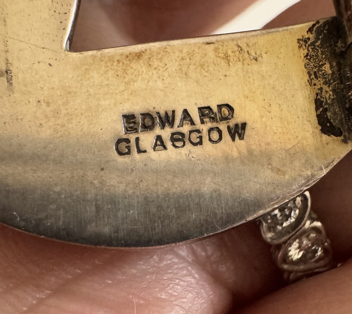 Vintage Birmingham Solid Sterling Silver Purple E… - image 16