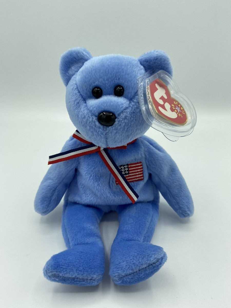 RARE TY Beanie Baby America 911 Memorial Bear, September 11, 2001  