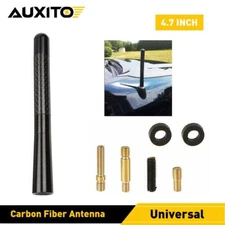 4.7" Carbon Fiber Antenna Car Aluminum Alloy FM AM Aerial Radio for Toyota