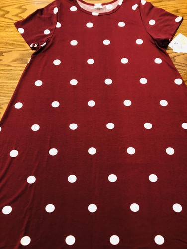 NWT LuLaRoe Carly Dress 3XL Burgundy 