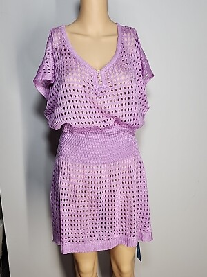 Nwt Cupshe Women's Light Purple Swim Cover Up Dress Size XL