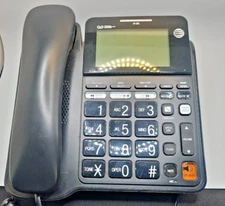 AT&T CD4930 Corded Phone w/ Answering System and Caller ID - Black Powers On