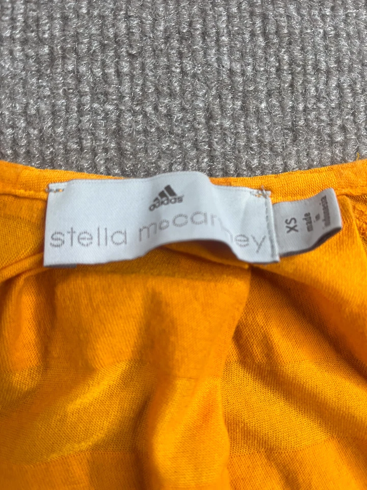 Camisa Adidas Stella McCartney Mujer XS Naranja Relajada Manga Corta Ligera Foto 3 de 4