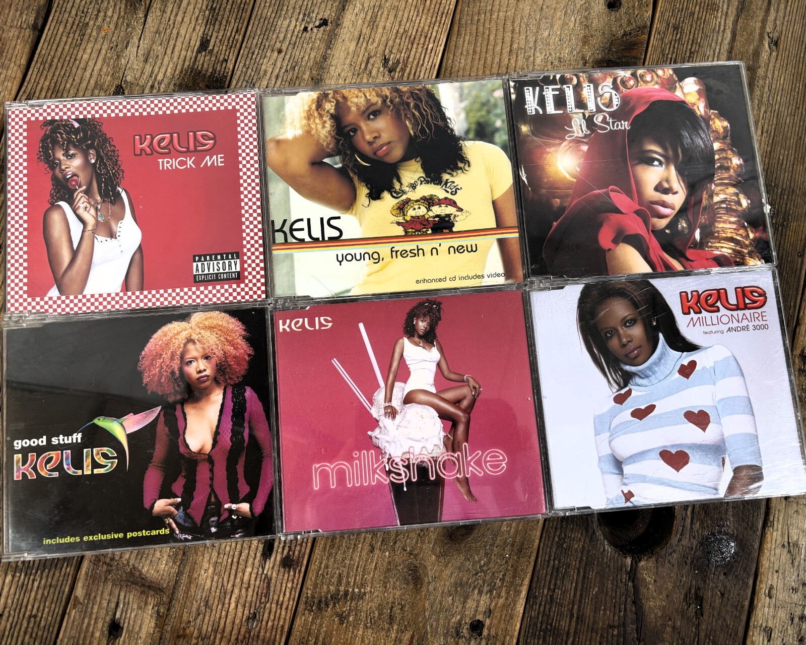 Kelis CD Single Bundle/Job Lot/Collection x6: Trick Me, Millionaire, Milkshake