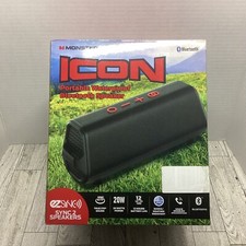 New Monster ICON Portable Waterproof Bluetooth Voice-Enabled Speaker - Black