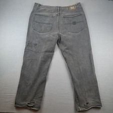 Marithe Francois Girbaud Black Jeans Men's Size 42M 42x30 Baggy Y2K Distressed