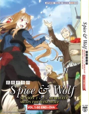 Spice and Wolf / Ookami to Koushinryou - Season 1+2 (1 - 26 End) DVD English Dub