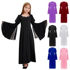 Kids Girls Fairy Dresses Medieval Princess Renaissance Royal Dress Up Halloween