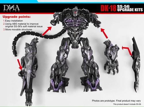 DNA DK-18 For Shockwave SS-56 UPGRADE KITS transformable toys action figure - Picture 4 of 5