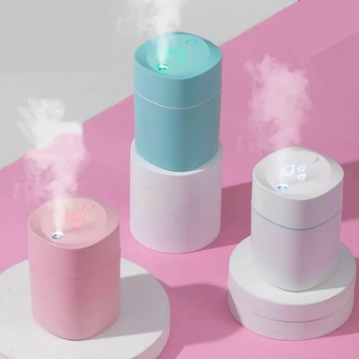 DESKTOP USB LUFTBEFEUCHTER AROMA DIFFUSOR MINI ZUHAUSE AUTO LED LICHT TRAGBAR 220ML