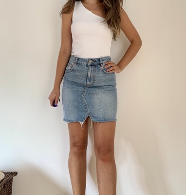 asos denim skirt