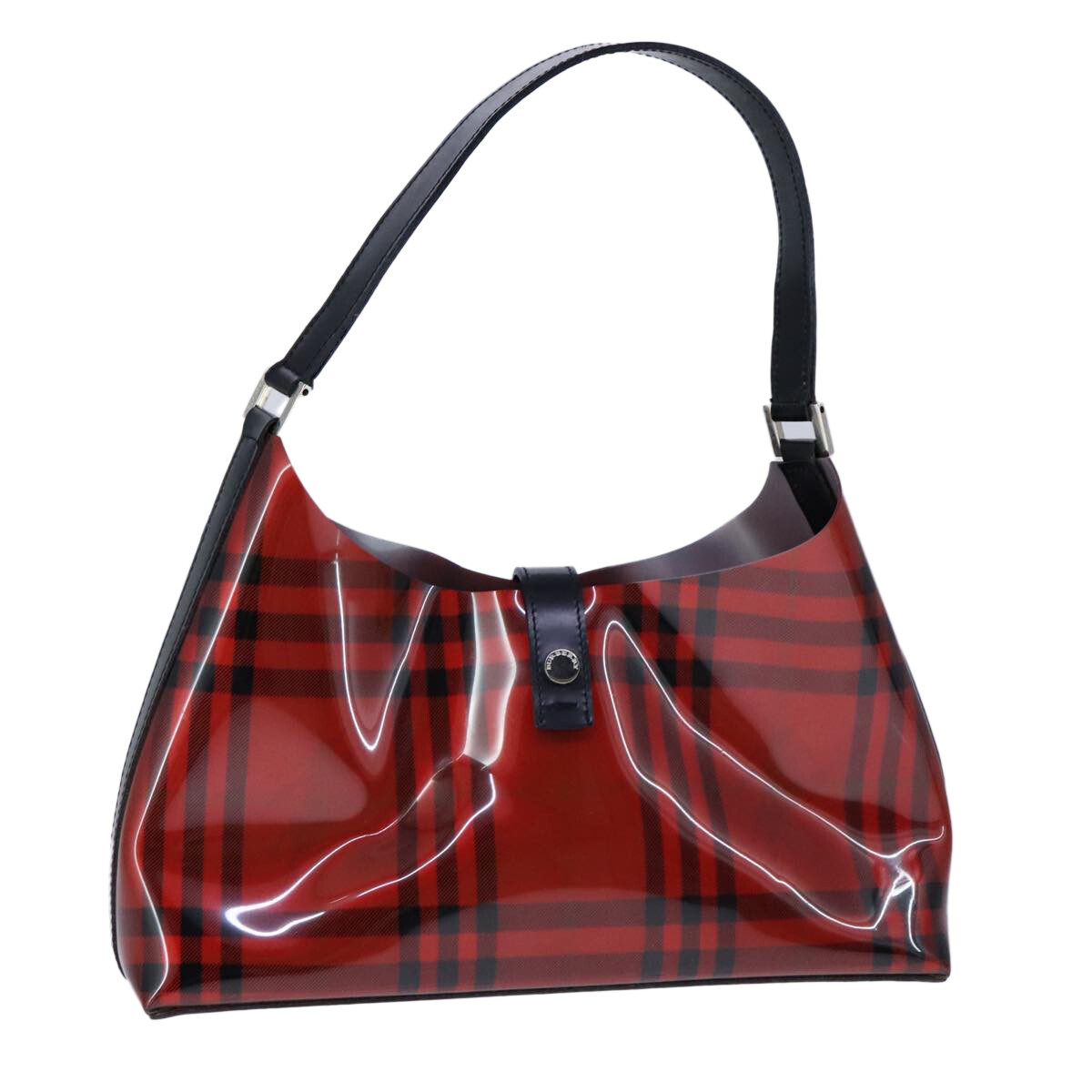 数量限定!EXPRESS便可★BURBERRY SM バケットバッグ チェック BURBERRY Nova Check Shoulder Bag Vinyl Red Auth 98185 | eBay
