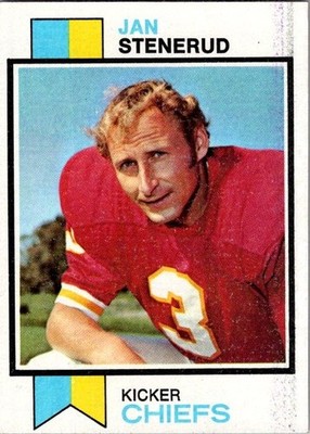 1973 Topps Football - Jan Stenerud #285 - Kansas City Chiefs HOF   A