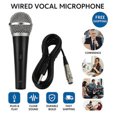 Dynamic Microphone for Karaoke Singing and Vocal Performance Wired