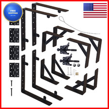 Aunulahca Anti Sag Fence Gate Kit Gate Hardware Gate Latch For Wooden Fence