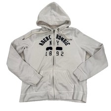 Abercrombie  Fitch Larissa Shine Full Zip Hoodie Sweatshirt Women  s Size Large