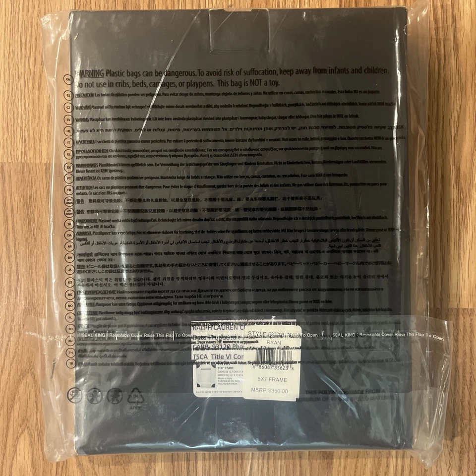 Marco Ralph Lauren Home Ryan 5x7 marco de fotos decoración calidad moda Foto 3 de 4