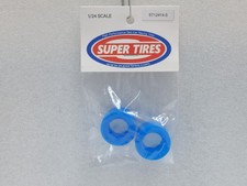Super Tires 12414S-Blue Silicone Tires Porsche 917K  Ferrari 512S 1:24 Slot