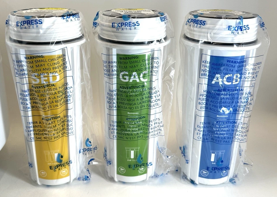 EXPRESS WATER Reverse Osmosis Faucet & Tank Filtration System 10 Stage ROALK10D - Image 3 of 4