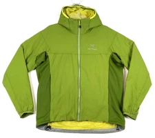Arcteryx Atom LT Hoody Insulated Mens L Green Softshell Jacket Stretch Hoodie