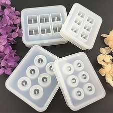 4pcs Various Styles DIY Silicone Bead Mold Jewelry Pendant Beads Casting Mould