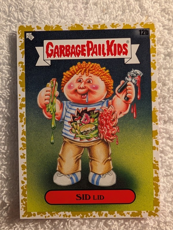 Garbage Pail Kids Sid Lid  23/50 🔥