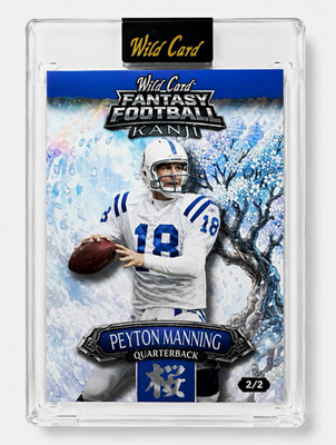 Wild Card 2026 Fantasy Football Kanji Peyton Manning Colts FMKCGR2-PM 2/2