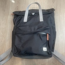 Ori London Travel Backpack The Canfield Black Large Nylon Rolltop Backpack