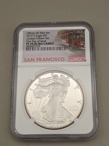 2019 S Limited Edition Set $1 American Silver Eagle NGC PF70 Ultra Cameo FDOI