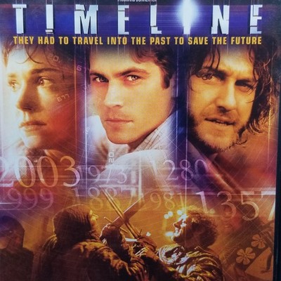 Timeline DVD 2003 Paul Walker Gerard Butler Sci Fi Action Adventure Movie PG13 