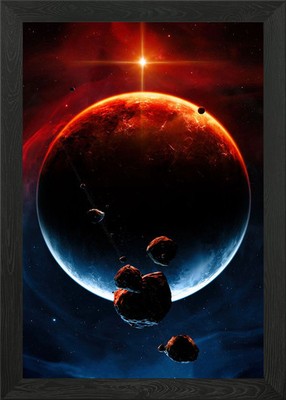 Vulkan des Eises gerahmtes Wandbild Poster Druck Bild