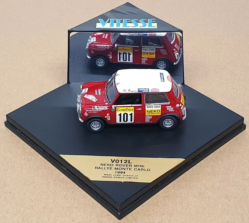 Vitesse 1/43 Scale V012L - Neko Rover Mini #101 Monte Carlo Rally 1994 - Image 4 of 4