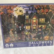 Halloween Puzzle Spooky House Trick Or Treaters