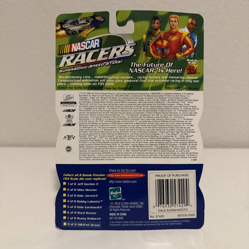 Winner's Circle NASCAR 2000 Dale Earnhardt #3 Sneak Preview Series Two Car Set - Image 3 of 4