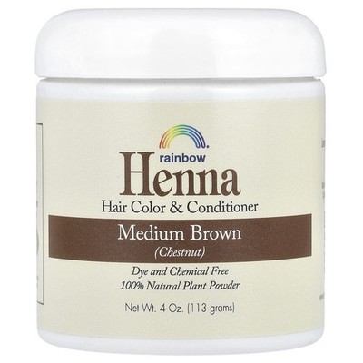 Rainbow Research, Henna, Haarfarbe und Conditioner, Mittelbraun (Kastanie), 113g