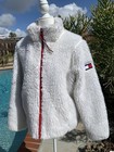 Tommy Hilfiger Women's Sherpa Teddy White Full Zip Winter Jacket Size Medium — photo 3