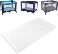 Baby Travel Cot Mattress - Extra Thick Foam, Fits Most Graco/M&P/Babylo Deluxe/B