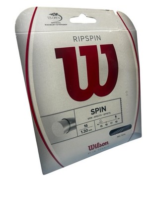 Wilson Ripspin 16 Tennis String - 1.30mm - Grey - 40ft/12.2m Single Set
