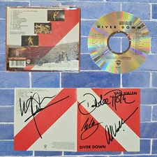 Van Halen | Signed cd | 4 members | Diver Down