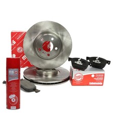 Bremsscheiben + Bremsbeläge + Bremsenreiniger vorne für BMW X5 (E70, F15), X6