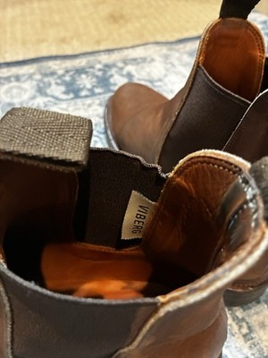 Viberg The Outsider Chelsea Boot size 7E/8 US Horween tobacco
