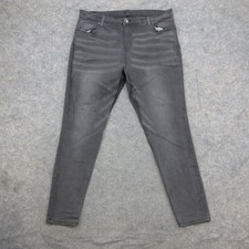 KUT from the Kloth Jeans Women's Gray Wash 22W High Rise Toothpick Skinny