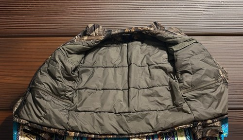 Mens L Beretta Realtree Hardwoods Hunting Jacket Insulated Water Resistant Coat - Picture 6 of 11