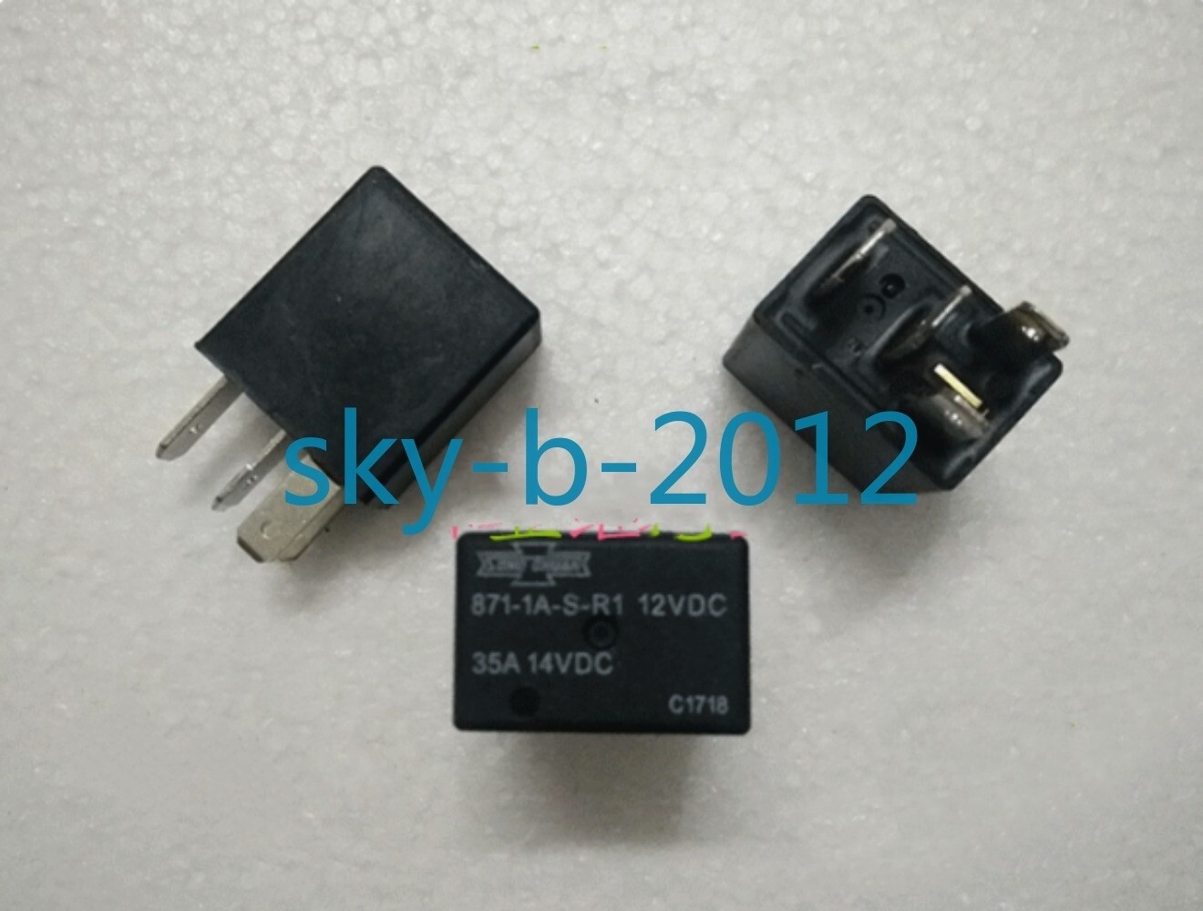 1 PCS NEW IN BOX 871-1A-S-R1 12VDC Matsukawa Auto relay 35A 4-pin *nl