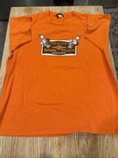 Vintage Harley Davidson Orange T-Shirt, Made In USA,Mens SZ XXL St. Augustine FL