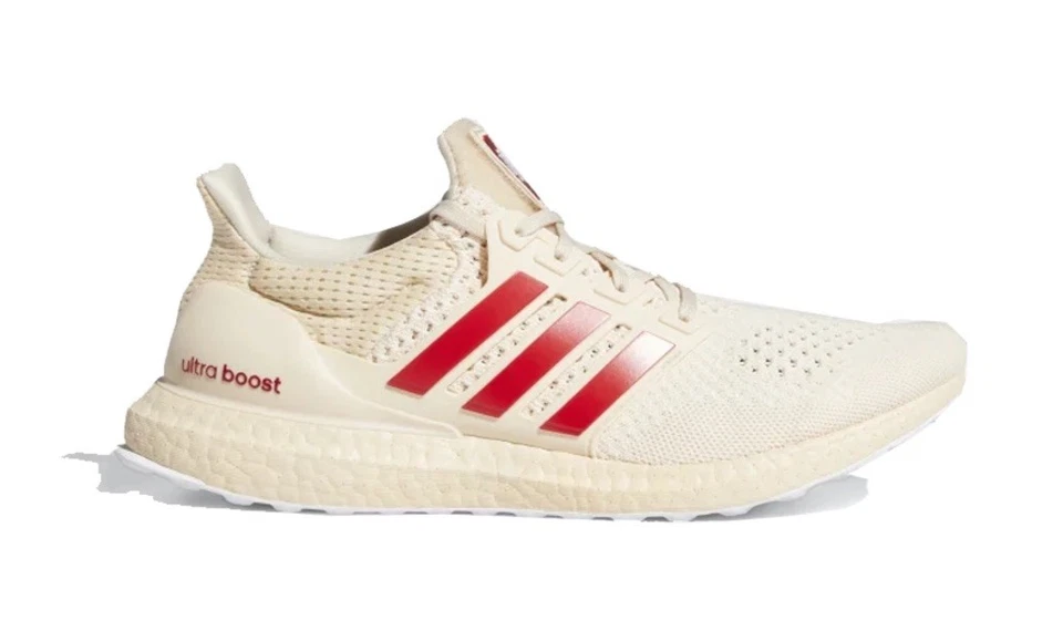 Adidas UltraBoost 1.0 NCAA Indiana Oatmeal Shoes Runners Mens Size US 7.5 NEW ✅ - image 2 of 4
